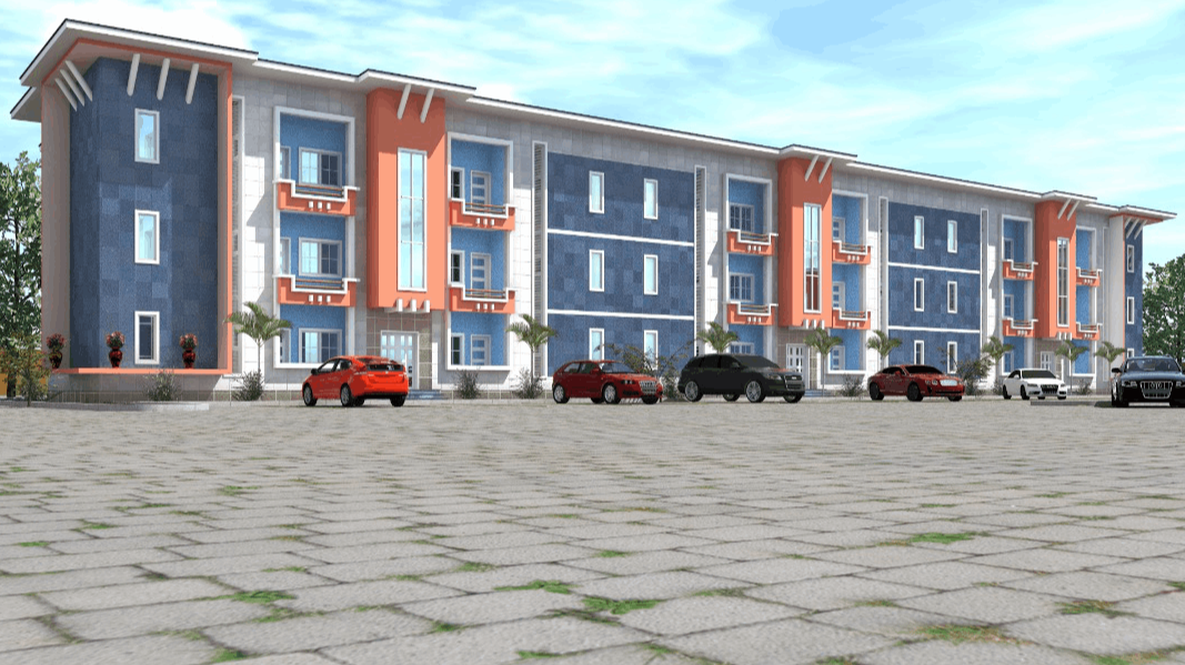 Two bedroom apartment building 