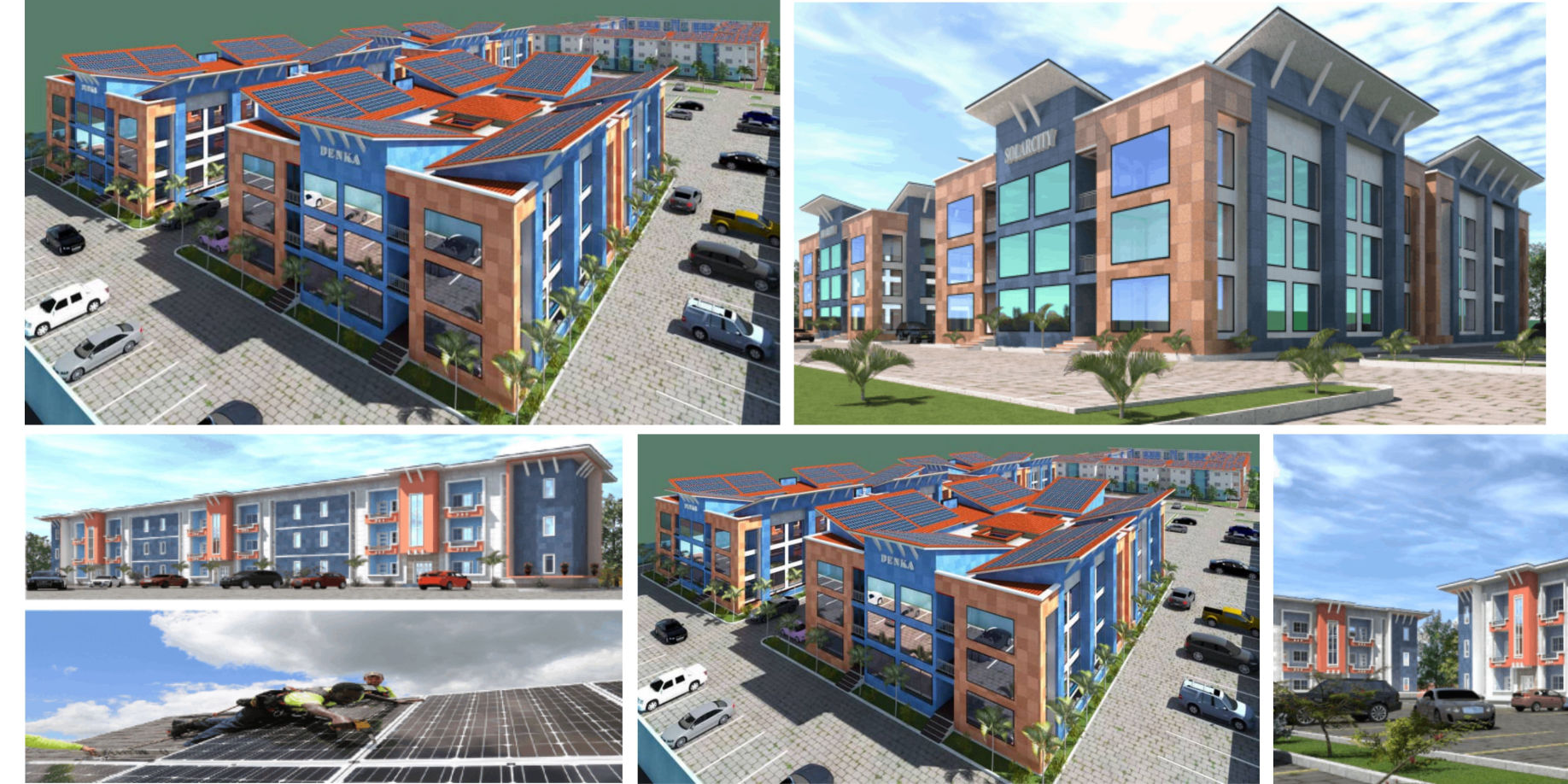 Denka-solar-city-aerial-view